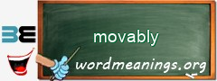 WordMeaning blackboard for movably